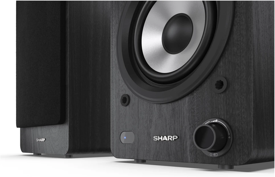 Kompiuterio kolonėlės Sharp CP-SS30 Bookshelf Speakers, Juodas | Sharp | Speakers | CP-SS30(BK) Bookshelf | 60 W | Bluetooth | Belaidė jungtis | Juodas