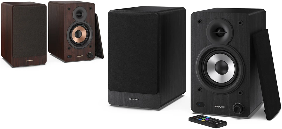 Kompiuterio kolonėlės Sharp CP-SS30 Bookshelf Speakers, Juodas | Sharp | Speakers | CP-SS30(BK) Bookshelf | 60 W | Bluetooth | Belaidė jungtis | Juodas