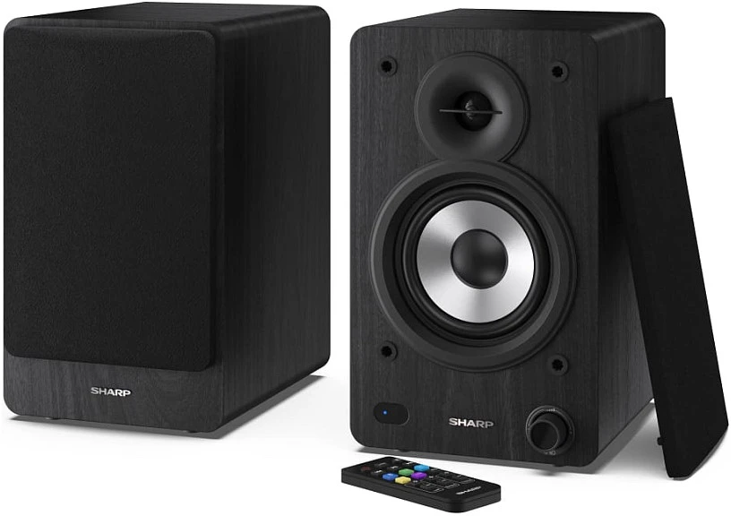 Kompiuterio kolonėlės Sharp CP-SS30 Bookshelf Speakers, Juodas | Sharp | Speakers | CP-SS30(BK) Bookshelf | 60 W | Bluetooth | Belaidė jungtis | Juodas