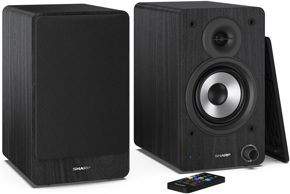 Kompiuterio kolonėlės Sharp CP-SS30 Bookshelf Speakers, Juodas | Sharp | Speakers | CP-SS30(BK) Bookshelf | 60 W | Bluetooth | Belaidė jungtis | Juodas