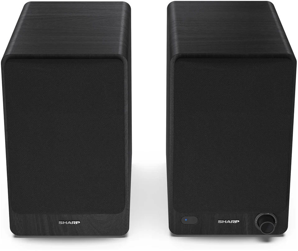 Kompiuterio kolonėlės Sharp CP-SS30 Bookshelf Speakers, Juodas | Sharp | Speakers | CP-SS30(BK) Bookshelf | 60 W | Bluetooth | Belaidė jungtis | Juodas