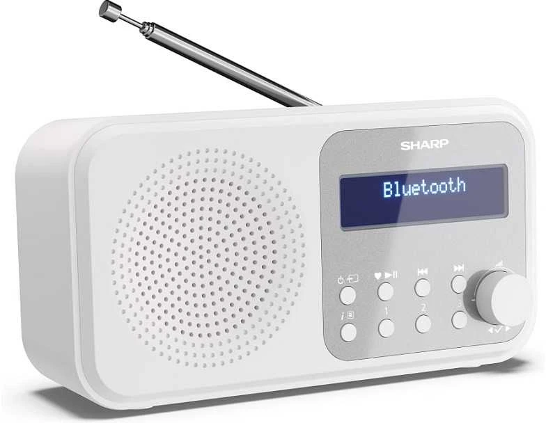 „Sharp DR-P420(WH)“ nešiojamasis skaitmeninis radijas „Tokyo“, FM/DAB/DAB+, „Bluetooth 5.0“, maitinamas per USB arba bateriją, „Snowy Baltas“ | „Sharp“ | Nešiojamasis skaitmeninis radijas „Tokyo“ | DR-P420(WH) | „Bluetooth“ | Baltas