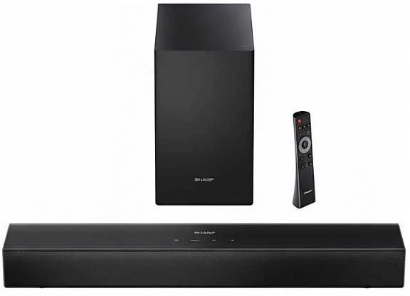 Namų kino sistema Sharp Compact 2.1 Soundbar with Wireless Subwoofer | HT-SBW121 | 240 W | Bluetooth | Belaidė jungtis | Juodas