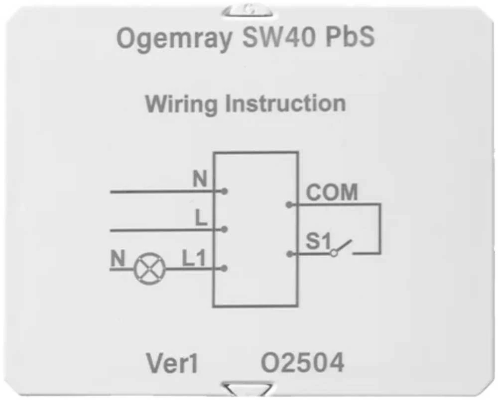 Ogemray išmanioji relė 25A powered by Shelly (WiFi, Bluetooth)