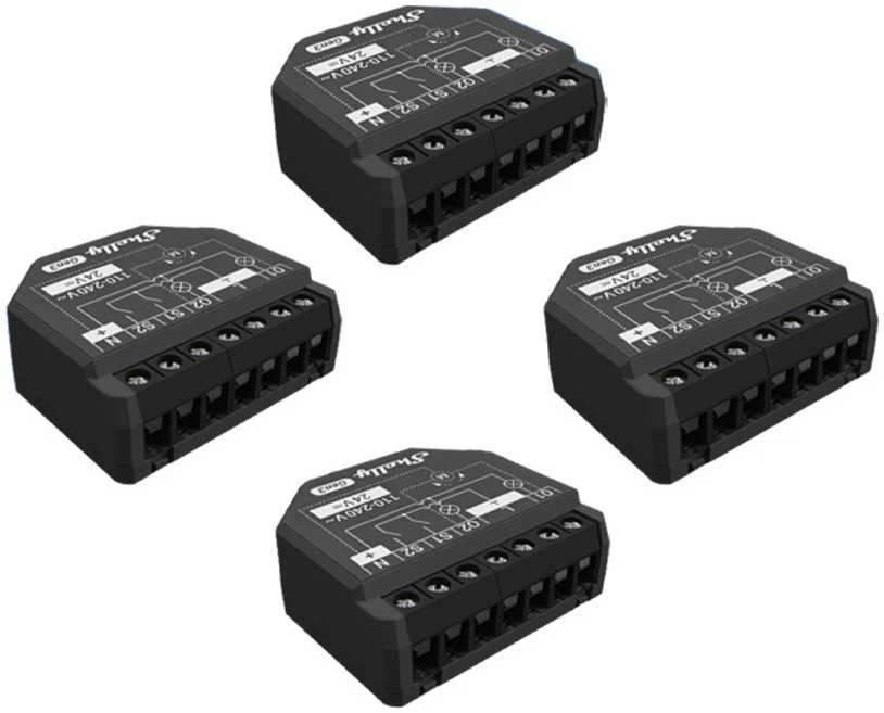 „Shelly 2PM Gen3“ „WiFi“ / „Bluetooth“ (4 vnt.)