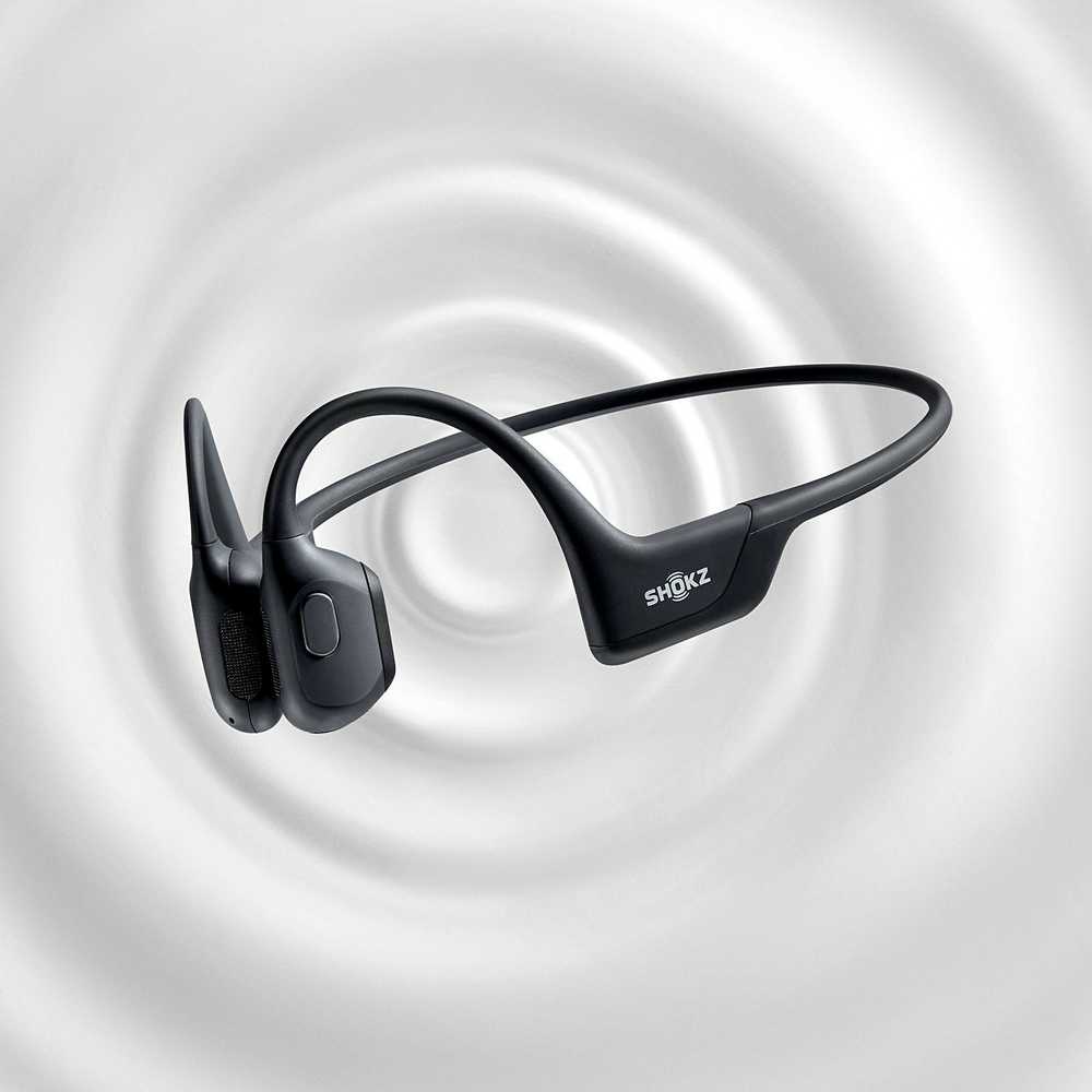 Belaidės ausinės Shokz Open Run Pro, Juodos