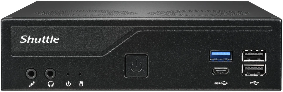Shuttle XPС slim DH610V2 asmeninio kompiuterio / darbo stoties platforma 1,35L dydžio kompiuteris Juoda Intel H610 LGA 1700