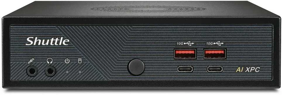 Shuttle XPC slim DN11H5, Barebone - juodas, be operacinės sistemos