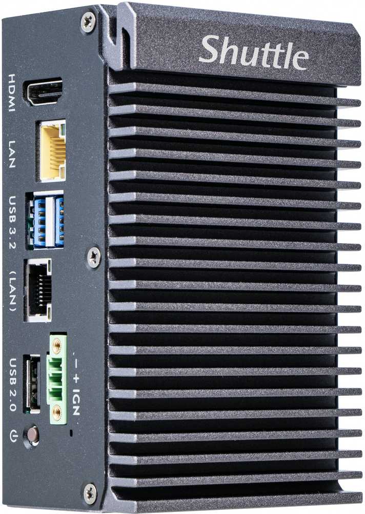 Shuttle EDGE PC SPCEL03 ATOMX6413E/GLN HDMI COM-PORT be maitinimo šaltinio