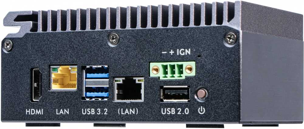 Shuttle EDGE PC SPCEL03 ATOMX6413E/GLN HDMI COM-PORT be maitinimo šaltinio