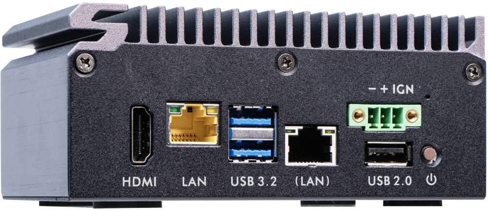 Shuttle EDGE PC SPCEL03 ATOMX6413E/GLN HDMI COM-PORT be maitinimo šaltinio