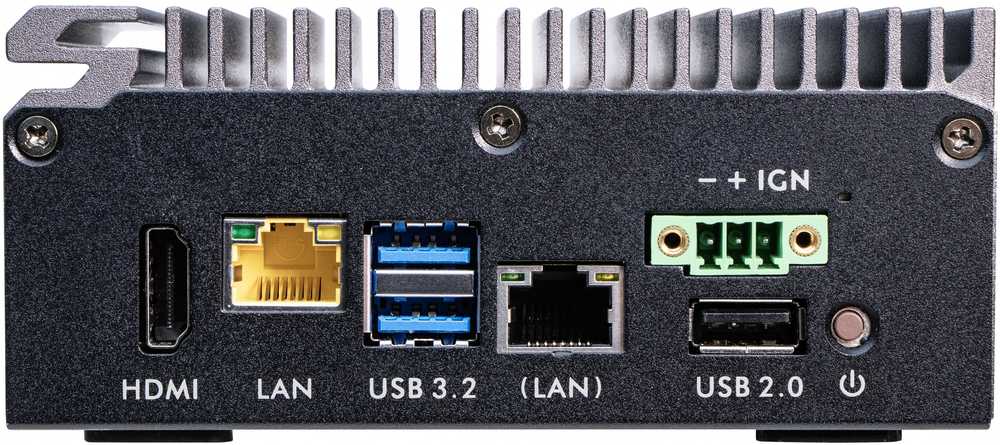 Shuttle EDGE PC SPCEL03 ATOMX6413E/GLN HDMI COM-PORT be maitinimo šaltinio