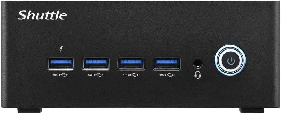 Shuttle Nano PC NA10H PC Dydis 1L Juodas 8845HS 3.8GHz