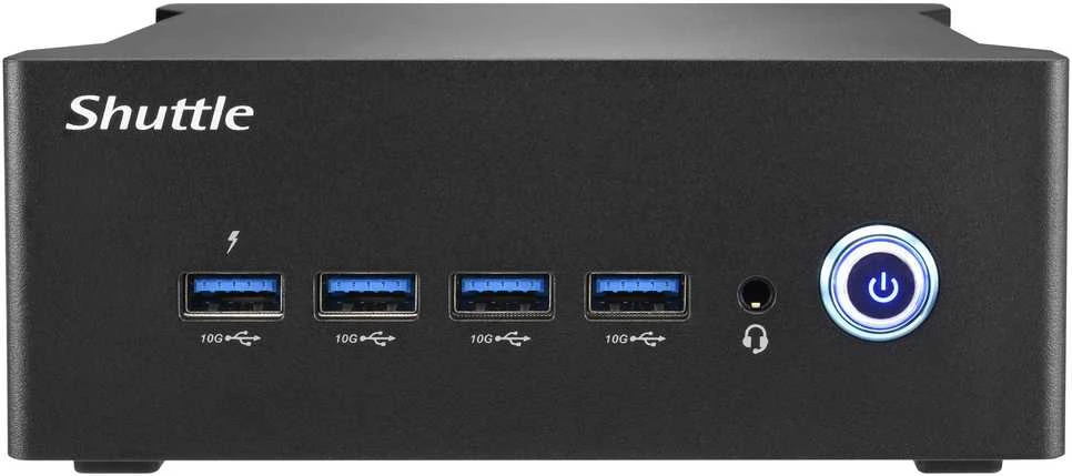 Shuttle Nano PC NA10H PC Dydis 1L Juodas 8845HS 3.8GHz