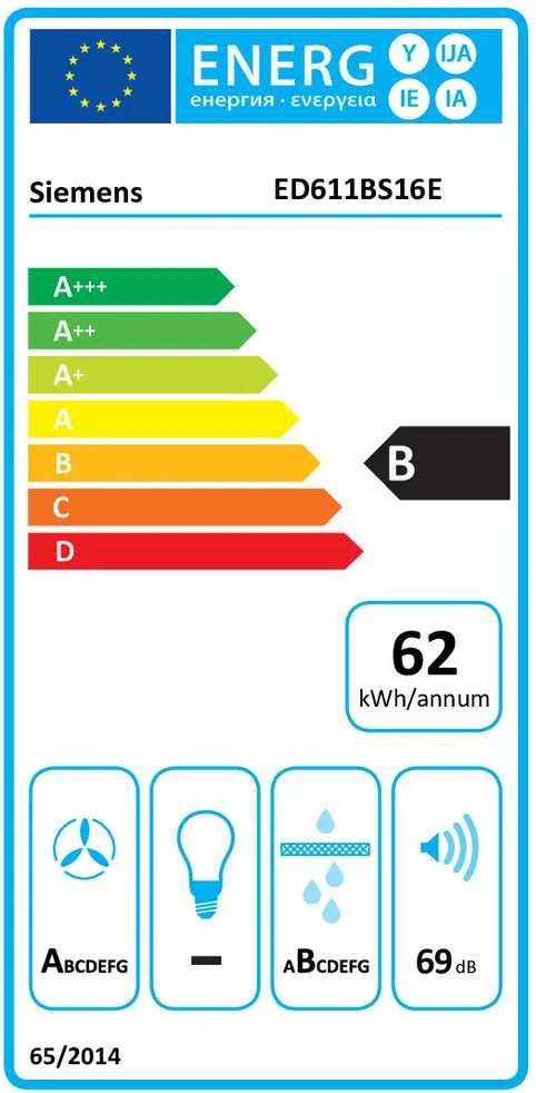 Įmontuojama indukcinė kaitlentė su integruotu gartraukiu Siemens ED611BS16E