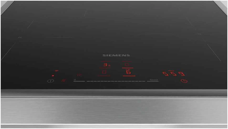 Kaitlentė Płyta grzewcza Siemens EH645HFB1E independent hob (juodas/stainless steel, 60 cm, Home Connect)