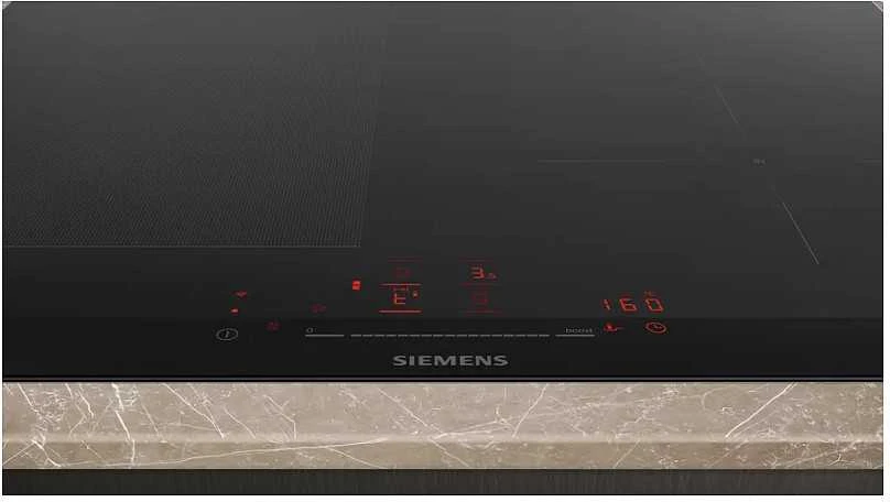 Siemens Siemens iQ700 EX675HEC1E šildymo plokštė, juoda, įmontuota, 60 cm, zoninė indukcinė kaitlentė, stiklo keramika, 4 zonos
