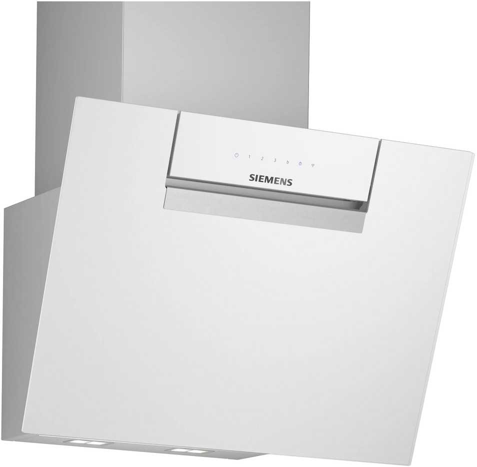 Siemens iQ300 prie sienos montuojamas virtuvės gartraukis, baltas, 786 m³/h