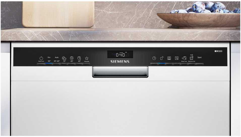 Indaplovė Siemens SN43HW03TE iQ300 työtason alle sijoitettava astianpesukone, 60 cm, valkoinen