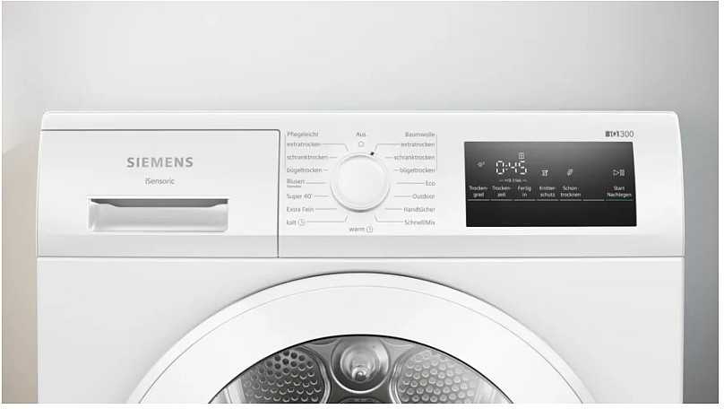 Skalbimo mašina Siemens šilumos siurblio skalbinių džiovintuvas WT45HVA4, 8kg, 112l, 600W, 62dB, 10 programų, D energijos klasė, AutoDry