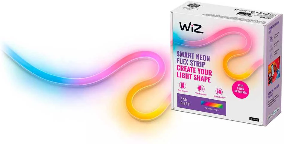 LED lemputė WiZ|Smart WiFi Neon Flex Lightstrip 3m Type-C|24 W|RGB
