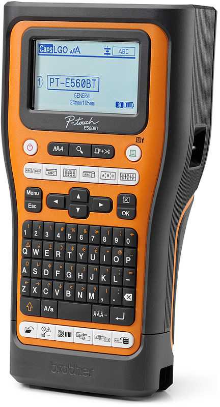 Etikečių spausdintuvas Brother P-touch E560BT Handheld Etykietownik su walizką