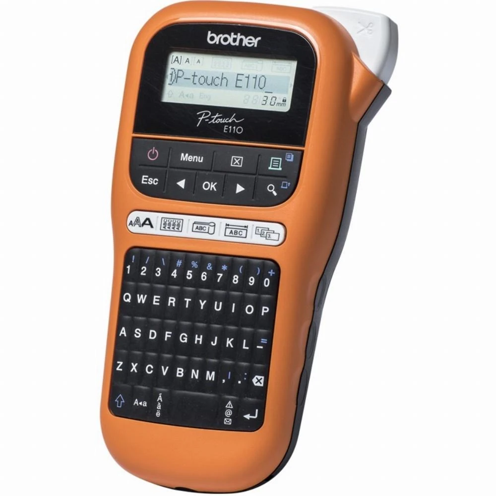 Spausdintuvas Brother PT-E110VP - QWERTY - TZe - Tiesioginis terminis - 180 x 180 DPI - 20 mm/sek - AAA