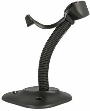 Delock Barcode Scanner Standfuß mit Halterung flexibel juodas