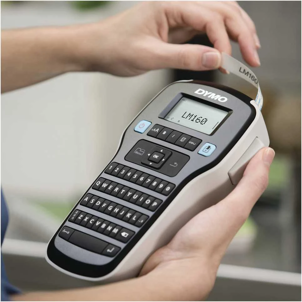 Etikečių spausdintuvas Dymo DYMO LabelManager 160 Starter Set m. 3 D1-Bänder 12mm Qwertz