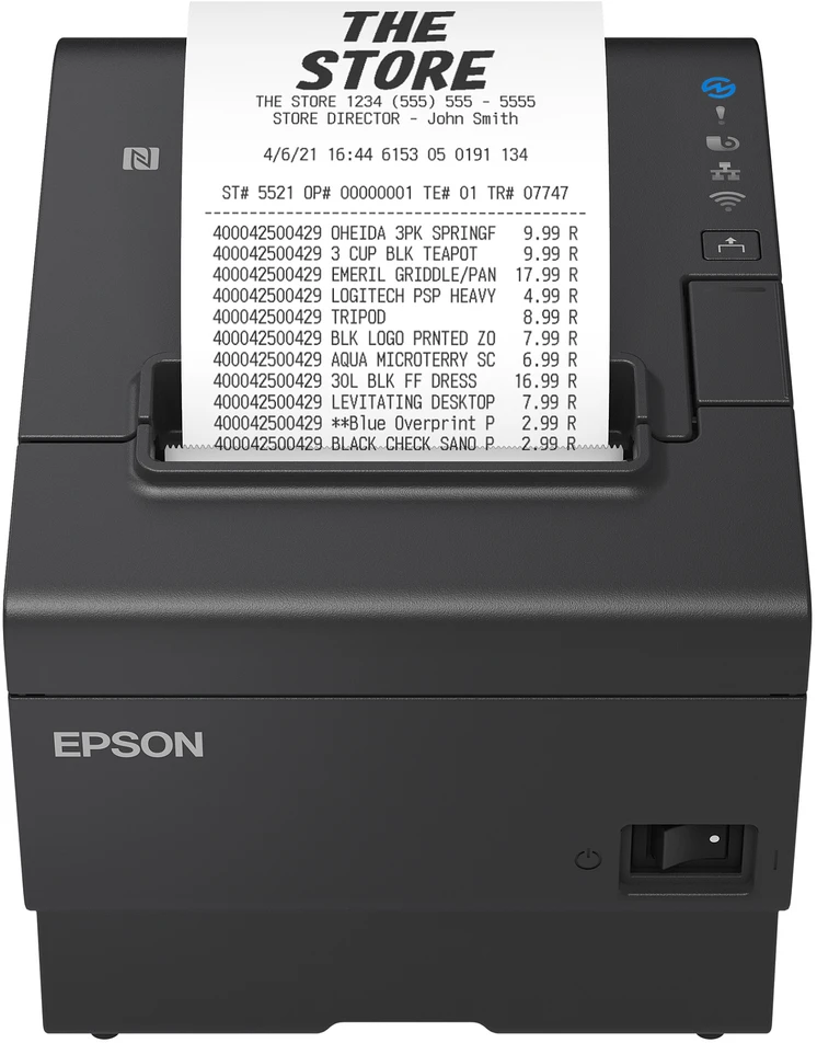 Spausdintuvas Epson TM-T88VII (152): USB ETHERNET - FIKSUOTA SĄSAJA PS Juodas