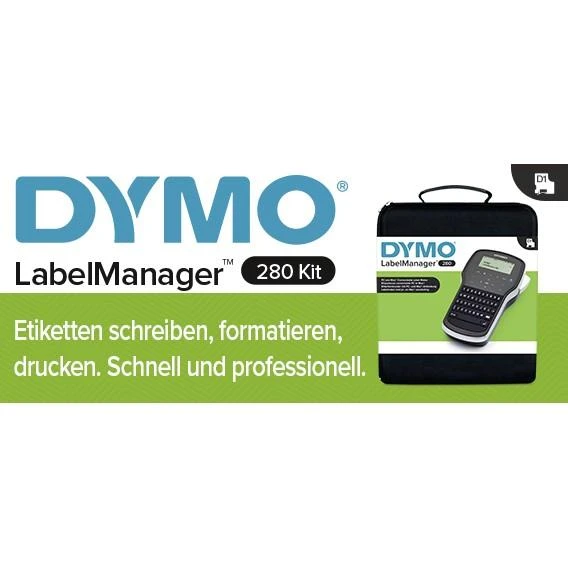 Spausdintuvas labels DYMO Label manager 280 komplektas walizkowy S0968990 (Thermal transfer, USB)