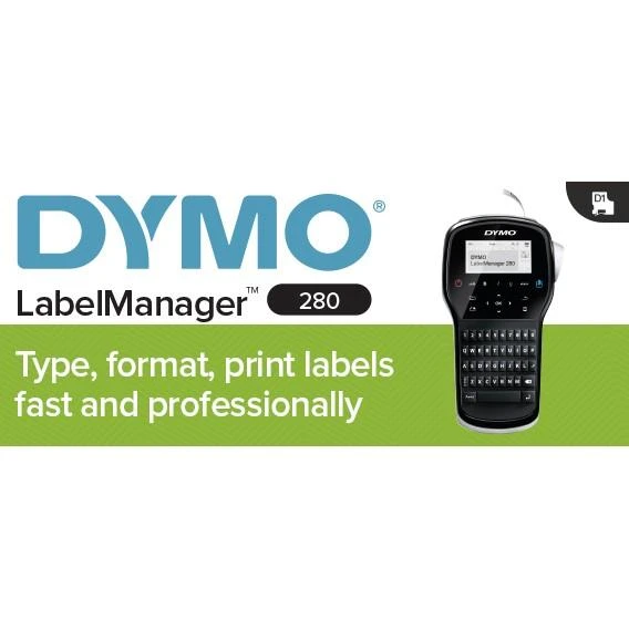 Spausdintuvas labels DYMO Label manager 280 komplektas walizkowy S0968990 (Thermal transfer, USB)
