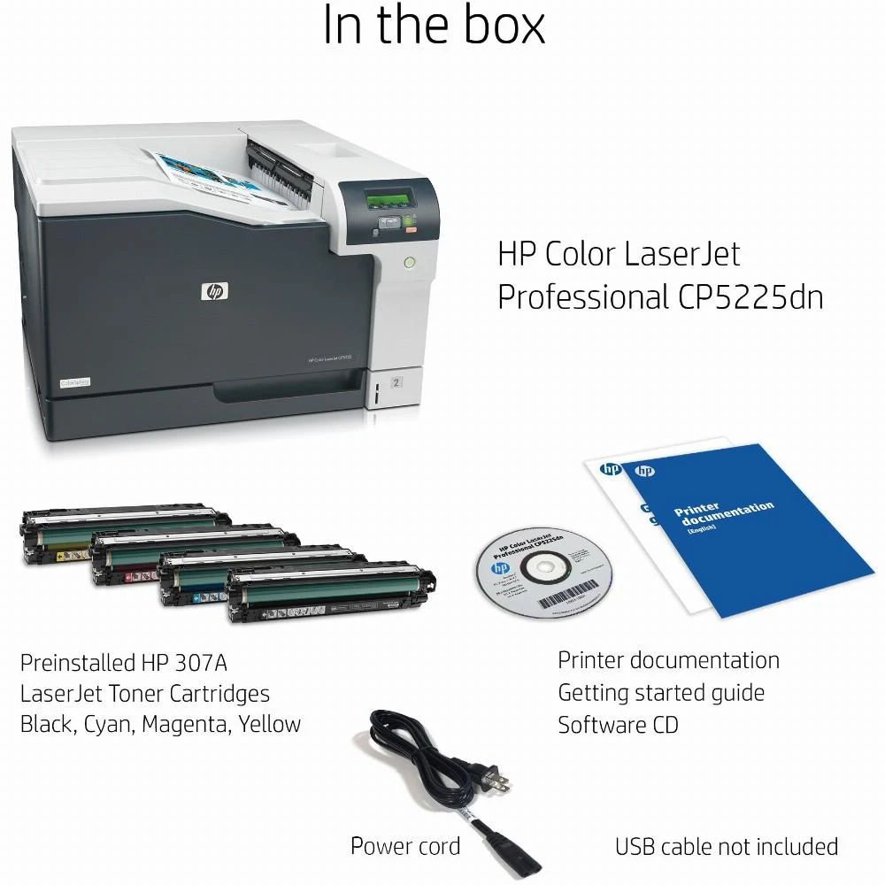 Spausdintuvas HP Color LaserJet CP5225dn 192MB 20ppm A3 LAN + DUPLEX |  Varle.lt