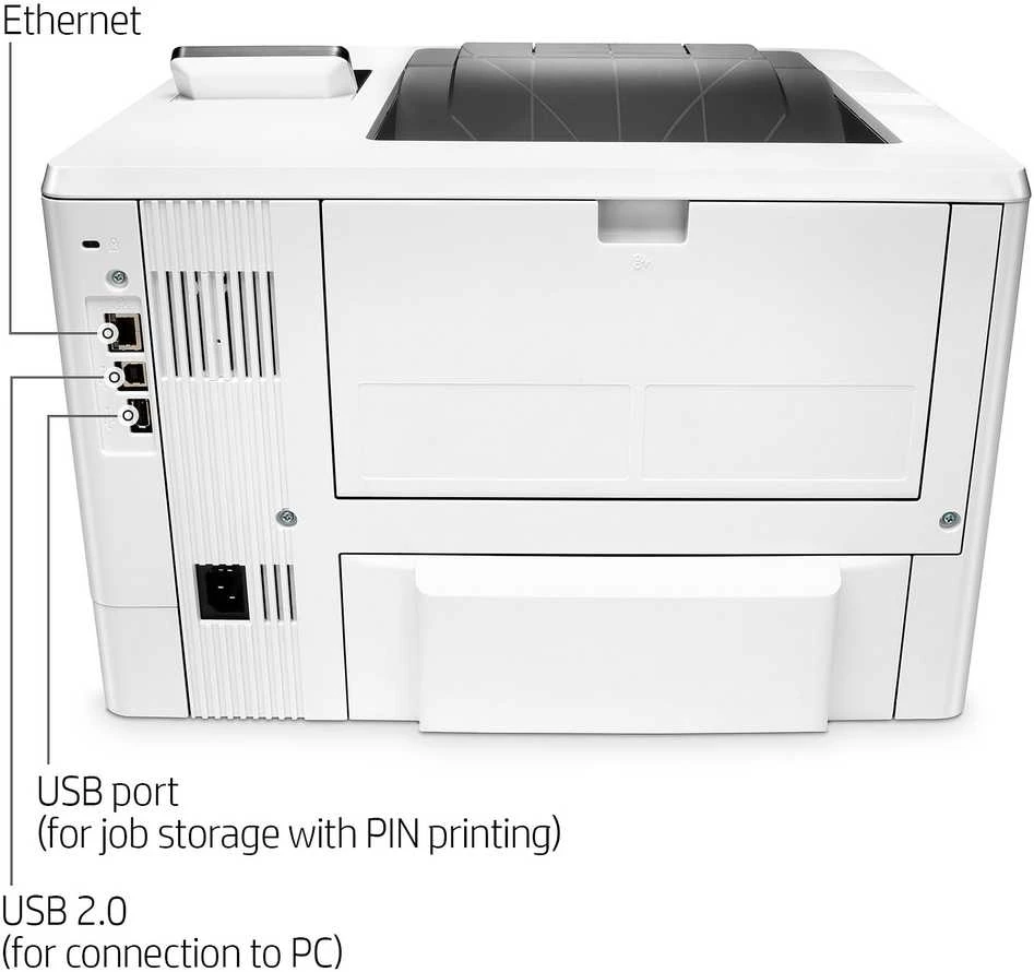 Hewlett Packard (HP) HP LaserJet Pro M501dn Spausdintuvas - A4 Mono lazerinis, Spausdinimas, Automatinis dokumentų tiektuvas, Auto-Duplex, LAN, 43ppm, 1500-6000 puslapių per mėnesį (pakeičia P3015dn)