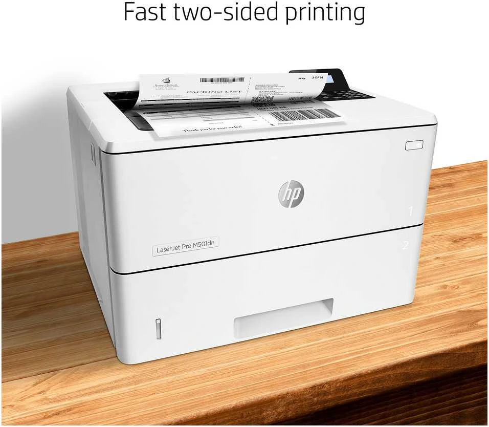 Hewlett Packard (HP) HP LaserJet Pro M501dn Spausdintuvas - A4 Mono lazerinis, Spausdinimas, Automatinis dokumentų tiektuvas, Auto-Duplex, LAN, 43ppm, 1500-6000 puslapių per mėnesį (pakeičia P3015dn)
