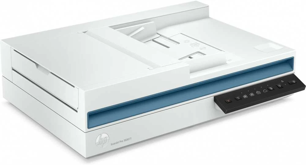 Skeneris Hewlett Packard (HP) „HP ScanJet Pro 3600 f1“ skaitytuvas – A4 spalvotas 600 dpi, plokščias nuskaitymas, automatinis dokumentų tiektuvas, automatinis dvipusis, OCR / nuskaitymas į tekstą, 30 ppm, 4000 puslapių per dieną
