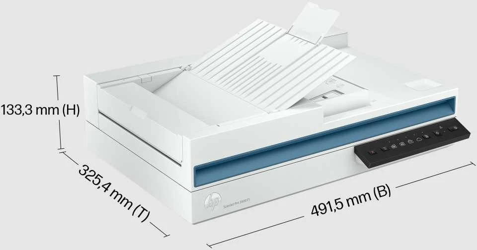 Skeneris Hewlett Packard (HP) „HP ScanJet Pro 3600 f1“ skaitytuvas – A4 spalvotas 600 dpi, plokščias nuskaitymas, automatinis dokumentų tiektuvas, automatinis dvipusis, OCR / nuskaitymas į tekstą, 30 ppm, 4000 puslapių per dieną