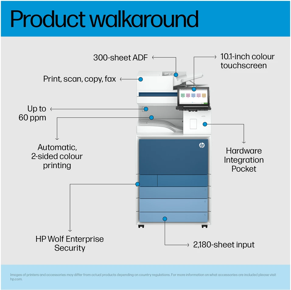 Spausdintuvas Daugiafunkcinis įrenginys HP Color LaserJet Ent Flow MFP 8801z
