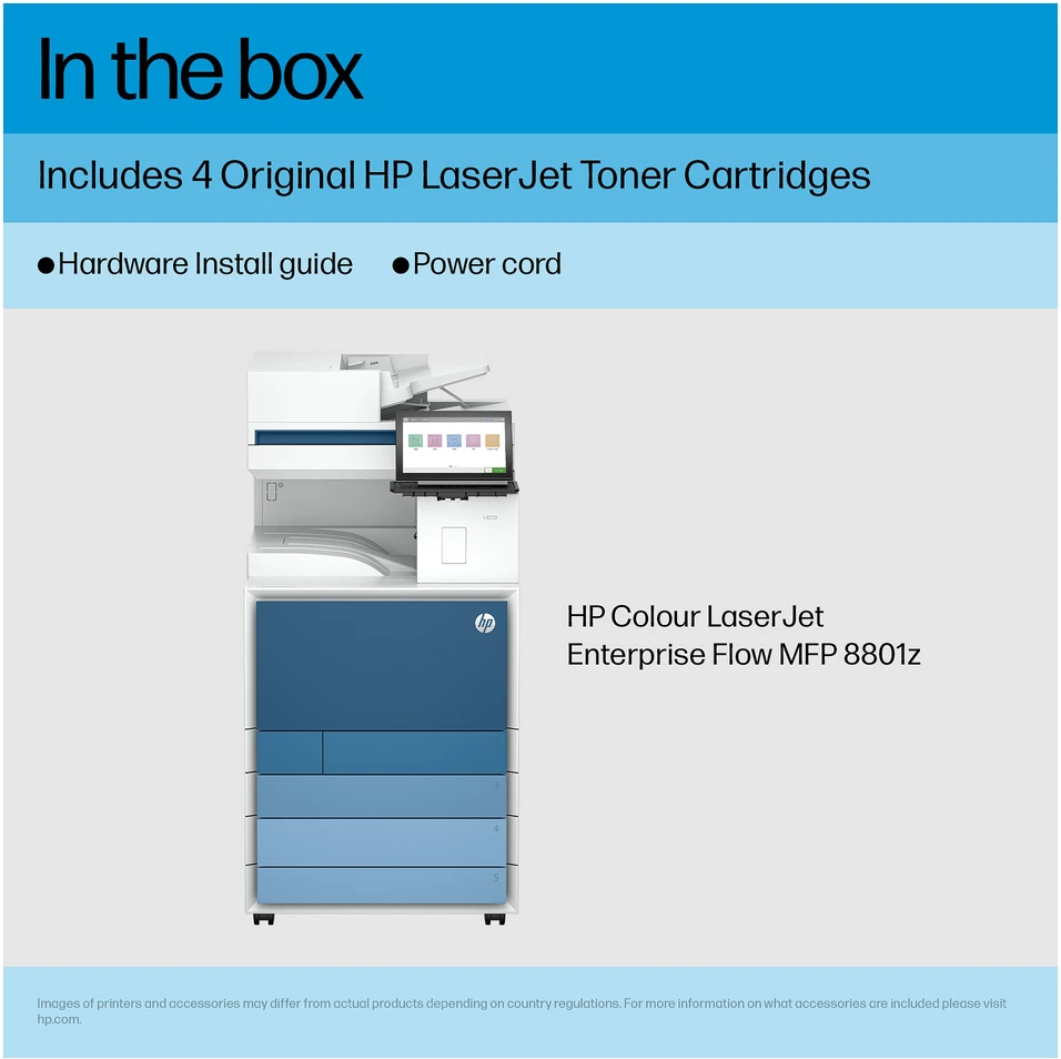 Spausdintuvas Daugiafunkcinis įrenginys HP Color LaserJet Ent Flow MFP 8801z