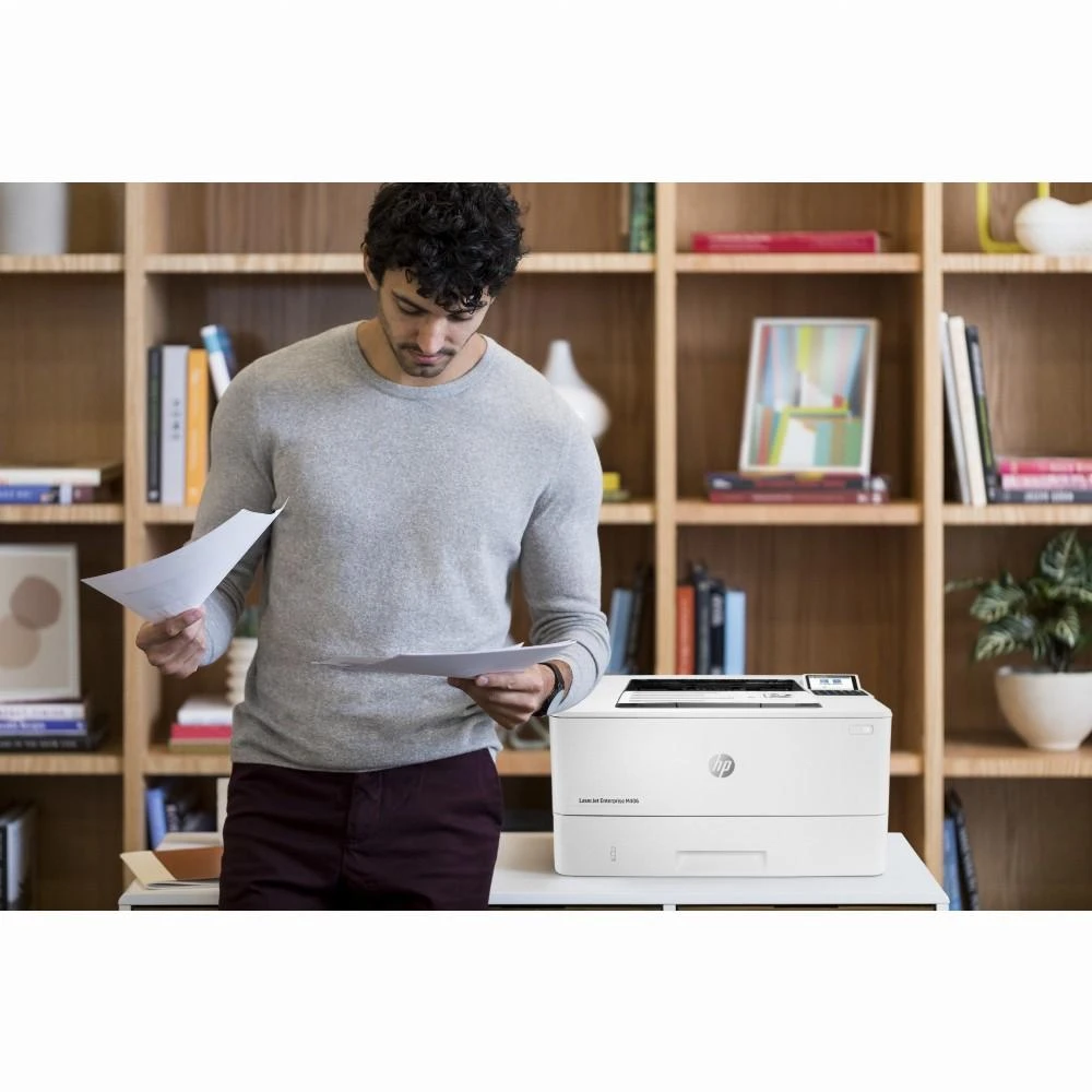 Hewlett Packard (HP) HP LaserJet Enterprise M406dn Spausdintuvas - A4 Mono lazerinis, Print, Auto-Duplex, LAN, 38ppm, 900-4800 pages per month