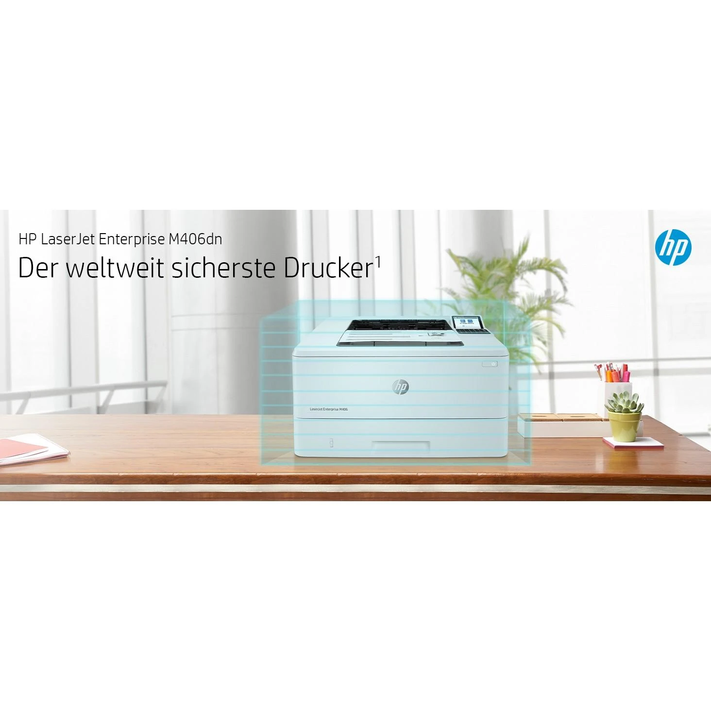 Hewlett Packard (HP) HP LaserJet Enterprise M406dn Spausdintuvas - A4 Mono lazerinis, Print, Auto-Duplex, LAN, 38ppm, 900-4800 pages per month