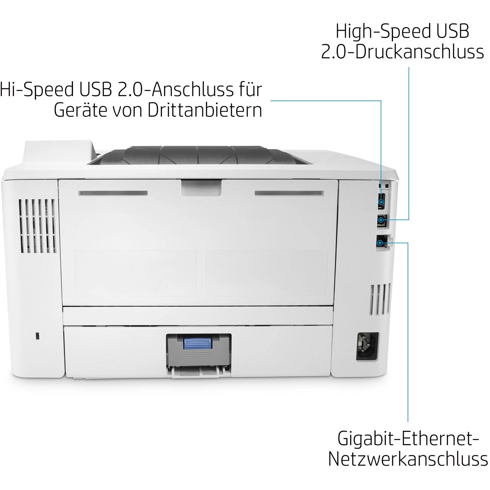 Hewlett Packard (HP) HP LaserJet Enterprise M406dn Spausdintuvas - A4 Mono lazerinis, Print, Auto-Duplex, LAN, 38ppm, 900-4800 pages per month