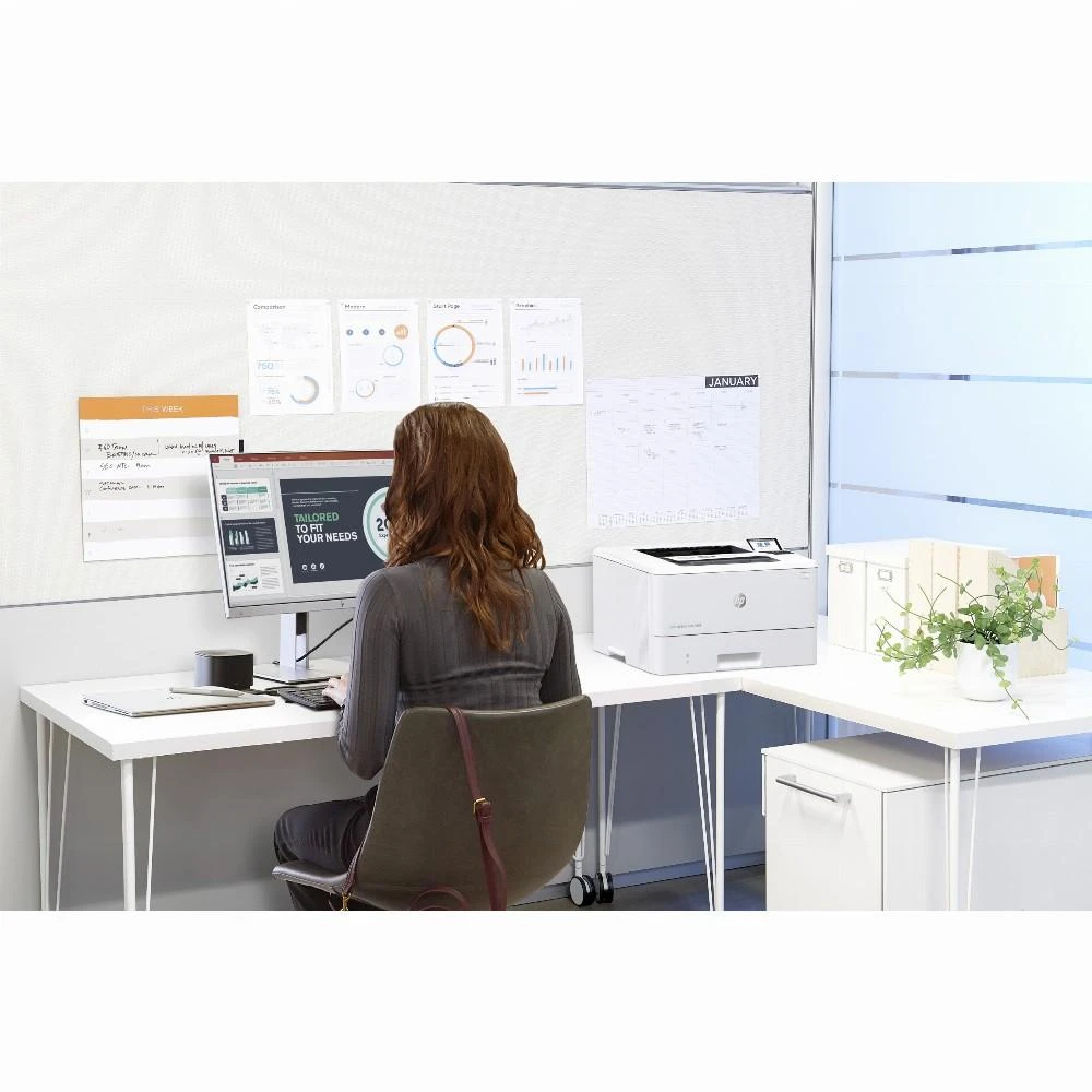 Hewlett Packard (HP) HP LaserJet Enterprise M406dn Spausdintuvas - A4 Mono lazerinis, Print, Auto-Duplex, LAN, 38ppm, 900-4800 pages per month