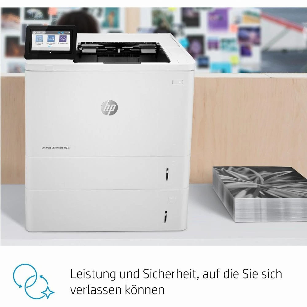 Hewlett Packard (HP) HP LaserJet Enterprise M611dn Spausdintuvas Mono Duplex lazerinis A4 1200x1200dpi 61 psl./min. 650 lapų USB LAN