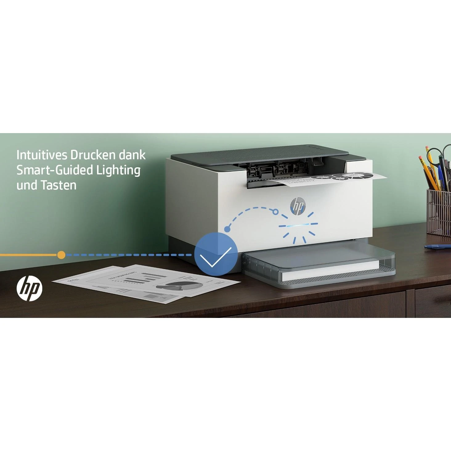 Hewlett Packard (HP) HP LaserJet Pro M209dw Spausdintuvas - A4 Mono lazerinis, Print, Auto-Duplex, LAN, WiFi, 29ppm, 200-2000 pages per month (replaces M102w, M209dwe)