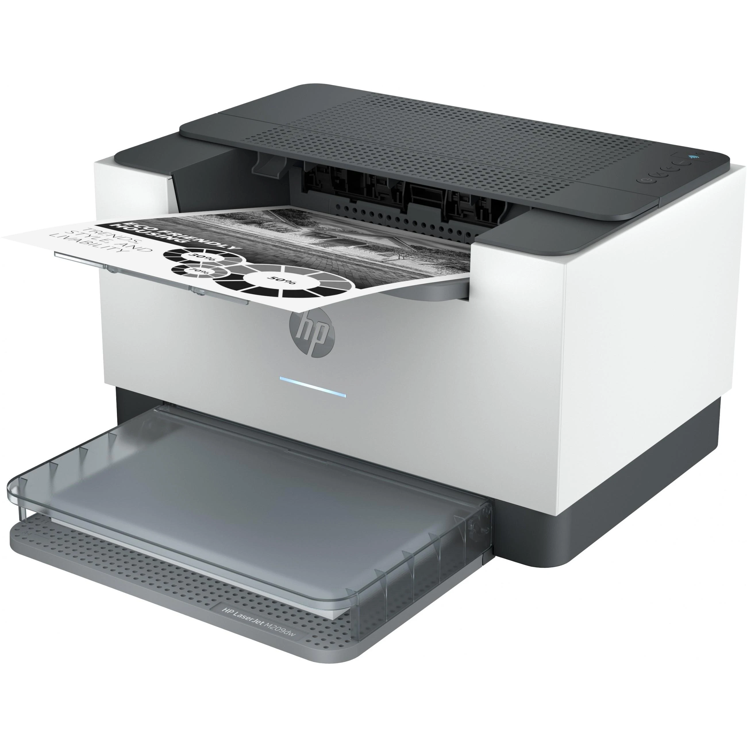 Hewlett Packard (HP) HP LaserJet Pro M209dw Spausdintuvas - A4 Mono lazerinis, Print, Auto-Duplex, LAN, WiFi, 29ppm, 200-2000 pages per month (replaces M102w, M209dwe)