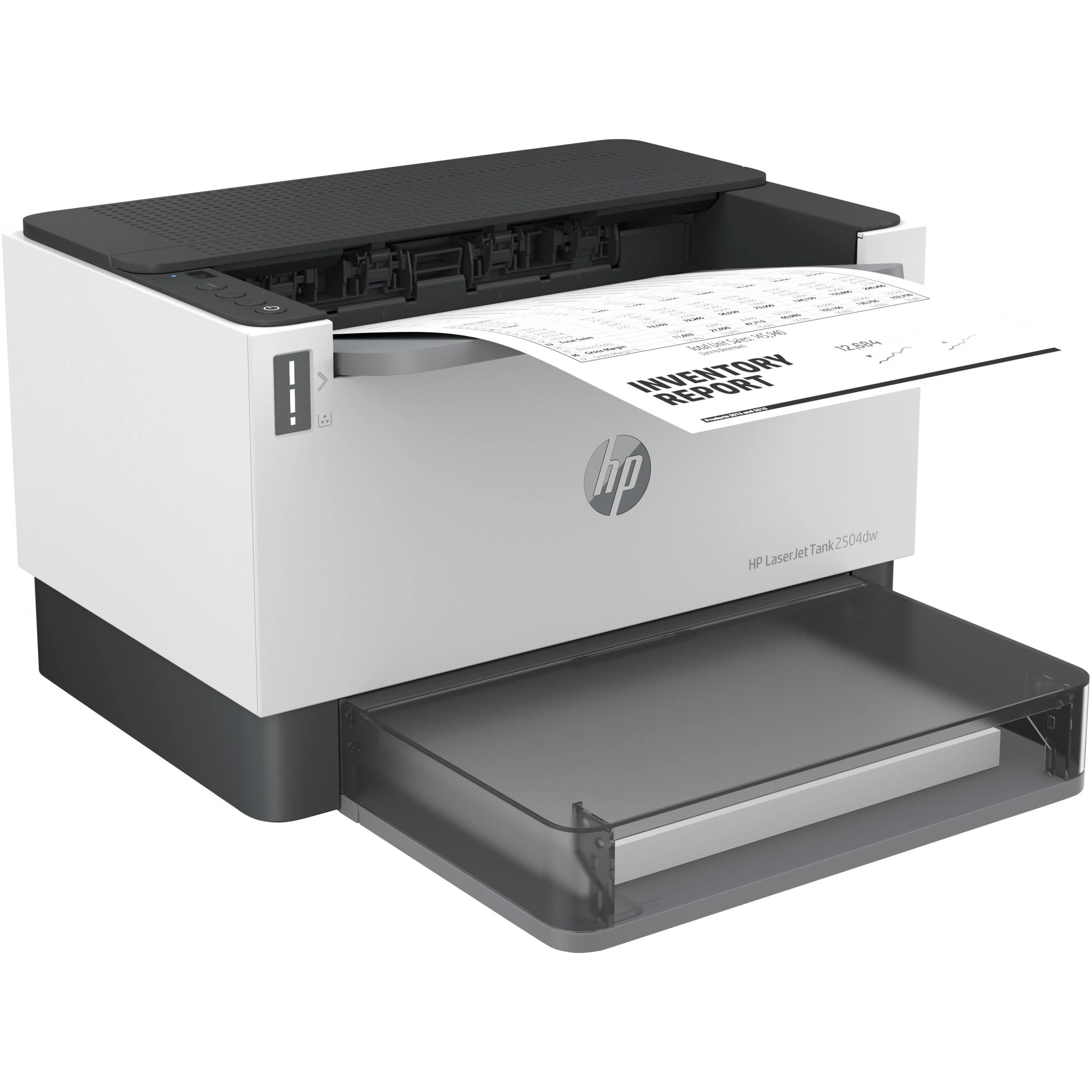 Hewlett Packard (HP) HP LaserJet Tank 2504dw Spausdintuvas - A4 Mono lazerinis, Print, Auto-Duplex, LAN, WiFi, 23ppm, 250-2500 pages per month (replaces Neverstop)