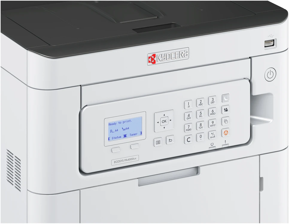 Kyocera ECOSYS PA4000cx (įskaitant 3 metų Kyocera Life Plus garantiją), spalvotas lazerinis spausdintuvas - pilka/juodas, dvipusis (spausdinimas)