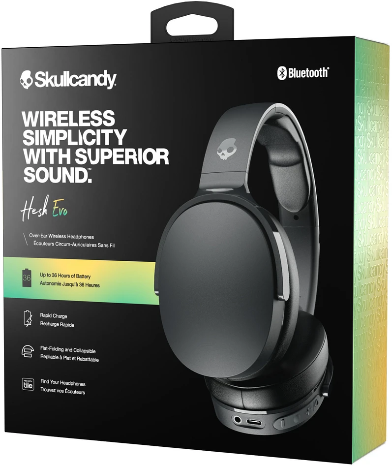 Skullcandy | Belaidės Ausinės | Hesh Evo | Over-Ear | True Juodas | Belaidės