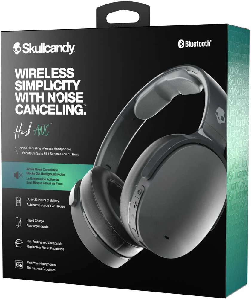 Skullcandy | Belaidės Ausinės | Hesh ANC | Belaidės | Over-Ear | True Juodas | Noise canceling | Belaidės